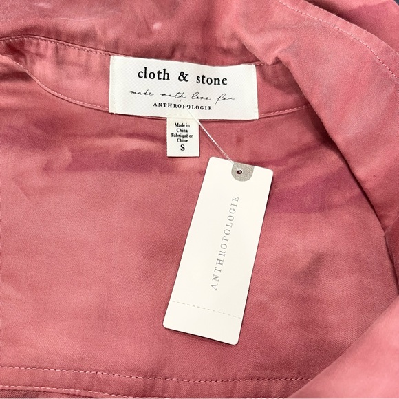 NWT Anthropologie Cloth & Stone Claudia Tie-Dye Maxi Shirtdress - Picture 11 of 12